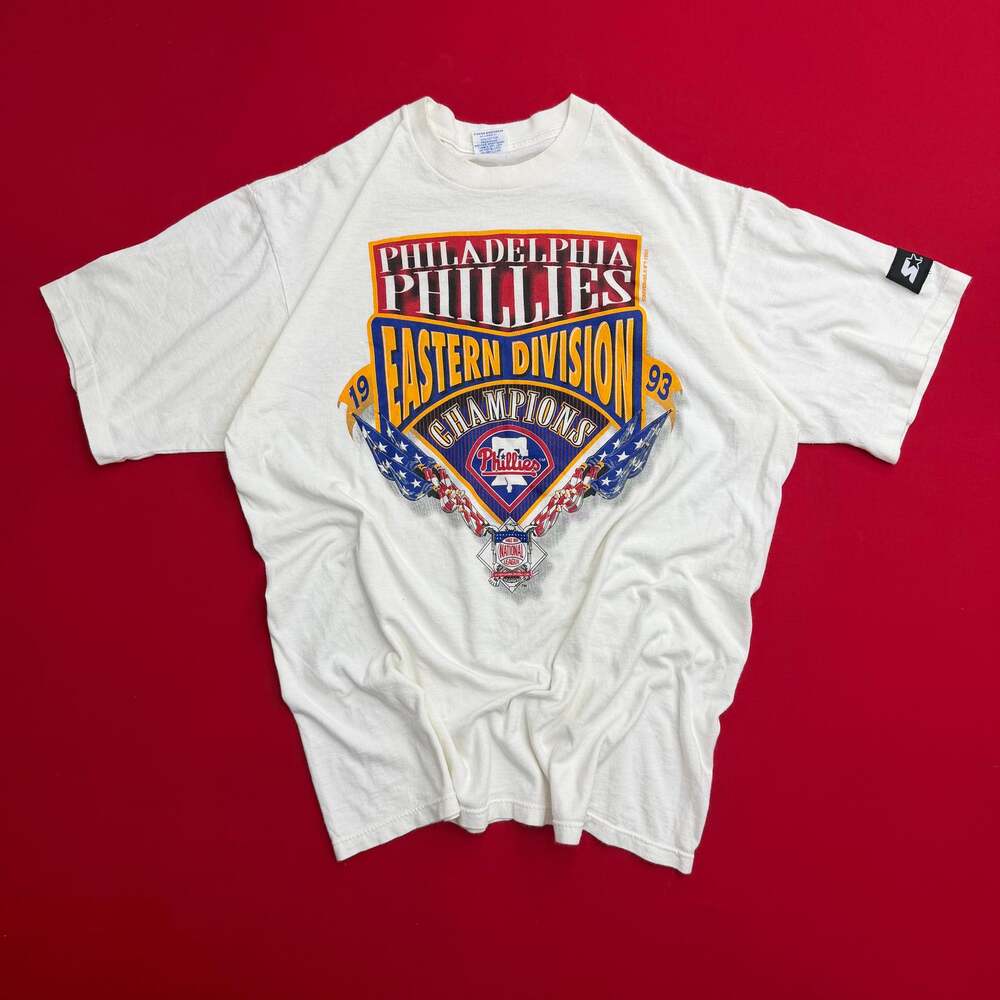 Vintage 90's Starter Philadelphia Phillies Eastern Champion Shirt Men's L LARG